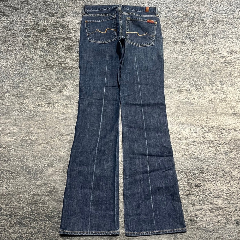 7 For All Mankind Jeans Womens 28x32 Blue Bootcut Low Rise Western Vintage Y2K‎